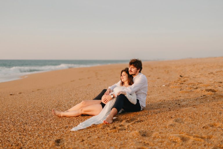 photographe-grossesse-bayonne-seance-couple-plage