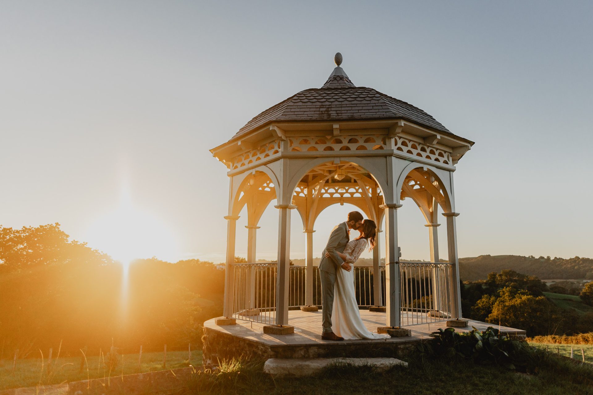 photo de couple de mariage dans le pays basque