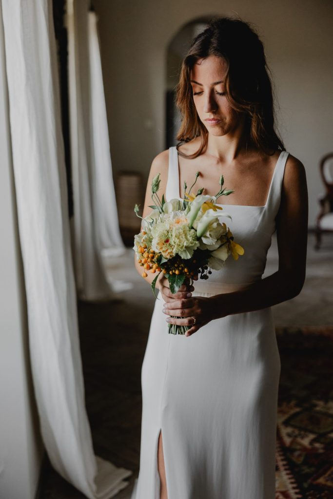 portrait élégant de mariée au pays basque